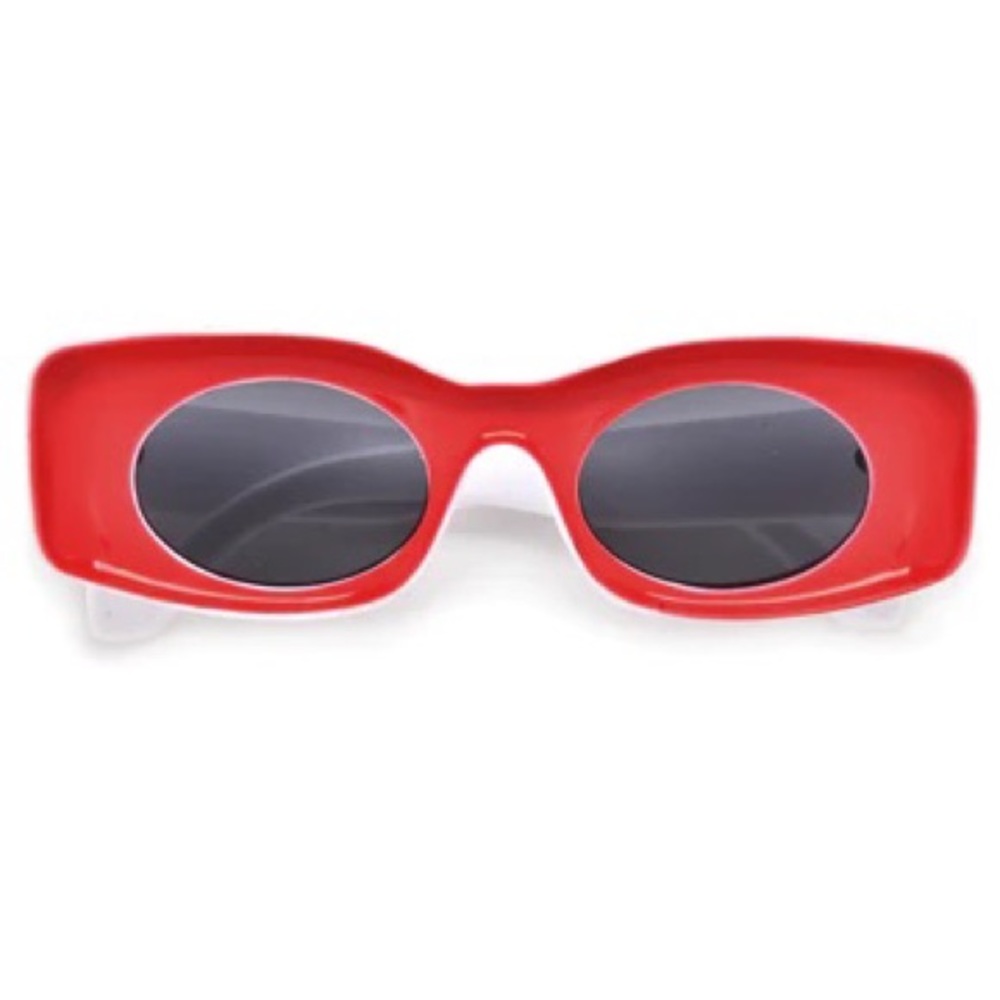 Red Bold Thick Sunglasses